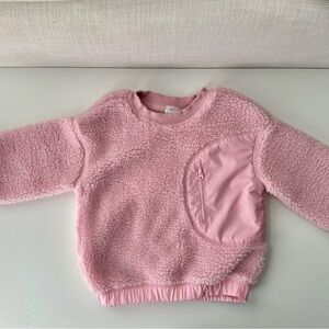 Hanna Andersson Pink Sherpa Fleece Pullover